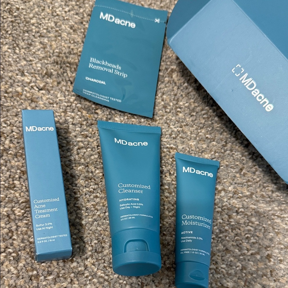 Acne Skincare Set in Teal